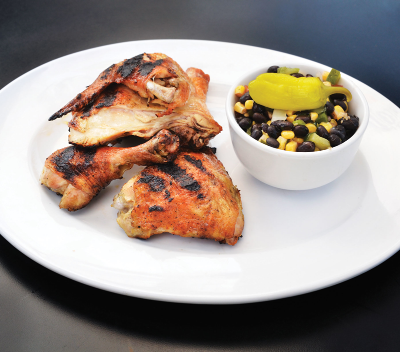 Spring House Chicken with Black Bean Salad at Silver Spring House