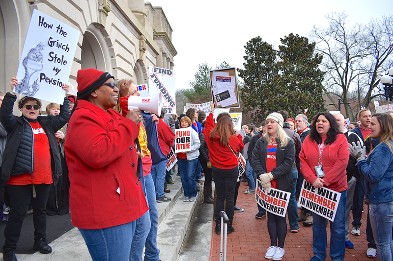 Teachers rally in Frankfort - Photo: McKenzie Eskridge