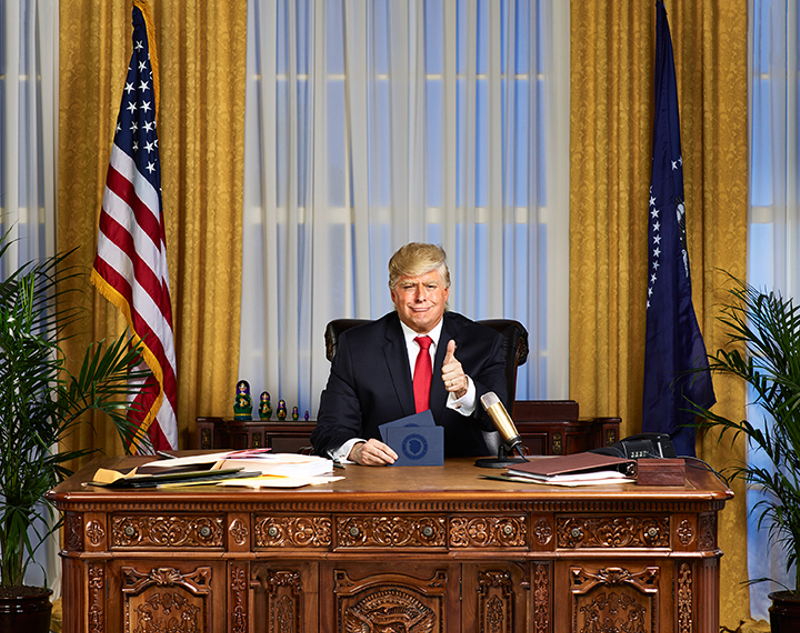 Anthony Atamanuik is Donald Trump on "The President Show." - Photo: Gavin Bond