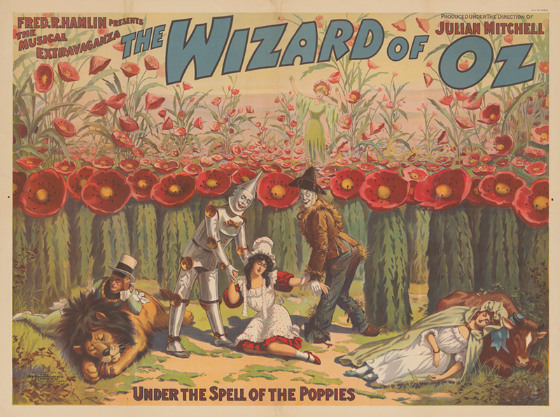 "The Wizard of Oz," 1904 color lithograph on paper from The Strobridge Lithographing Company - Photo: From the Collection of The Public Library of Cincinnati and Hamilton County