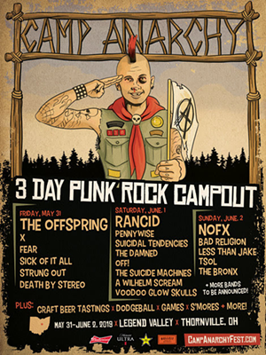 Rancid, NOFX and The Offspring to Headline New Ohio Punk Rock Music Festival Camp Anarchy in 2019