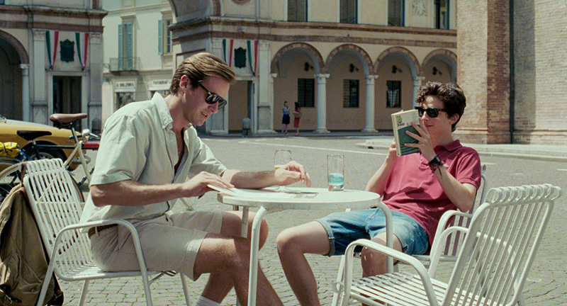 Armie Hammer (right) with Timothée Chalamet in Call Me By Your Name - Photo: Sayombhu Mukdeeprom/Courtesy of Sony Pictures Classics