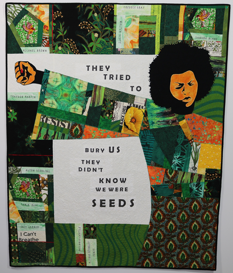 "Black Lives Still Matter" quilt by Glenda Richardson - Photo: National Underground Railroad Freedom Center