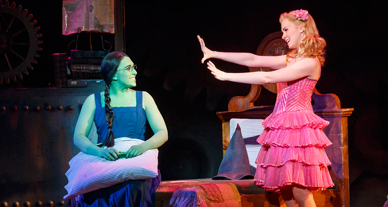 Jessica Vosk (left) as Elphaba and Gina Claire Mason as Glinda - Photo: Joan Marcus