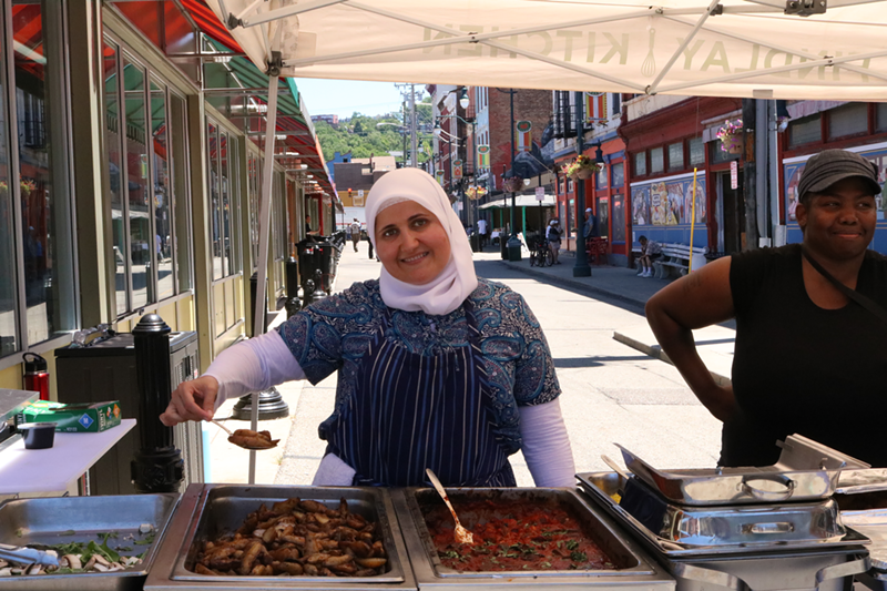Stir has launched a pop-up at Dean’s Mediterranean that serves authentic Middle Eastern meals cooked by a chef-in-residence. Ibtisam Masto, who owns a catering business and is from Aleppo, Syria, was the chef behind the first pop-up. - PHOTO: EMMA STIEFEL