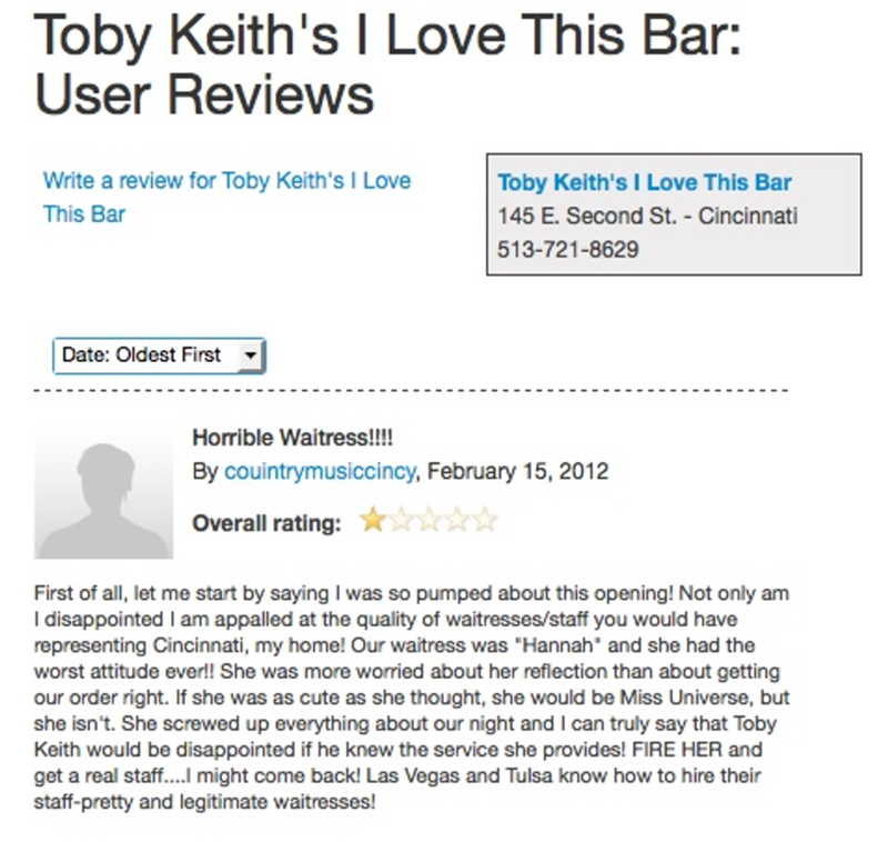 Toby Keith’s I Love This Bar & Grill Now Open