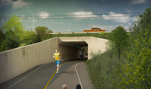 Rendering of the Beechmont Bridge Connection - Photo: greatparks.org