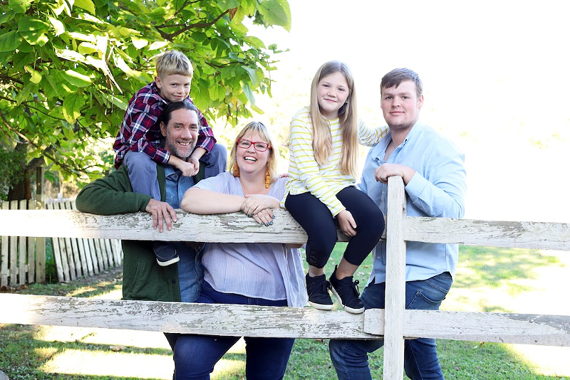 Rachel DesRochers — of Grateful Grahams and Incubator Kitchen Collective — and her family - Photo: Provided