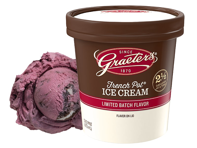 Graeter's Black Raspberry Cookies & Cream ice cream says hello to summer. - Photo: Graeter's, via RMD Advertising