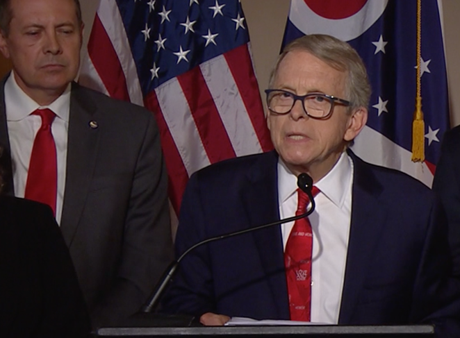 Ohio Gov. Mike DeWine discusses the state's two-year budget on July 1. - IMAGE: THE OHIO CHANNEL VIDEO STILL