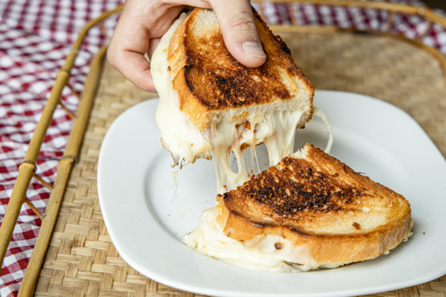 The grilled cheese at Share: Cheesebar speaks our love language. - PHOTO: HAILEY BOLLINGER