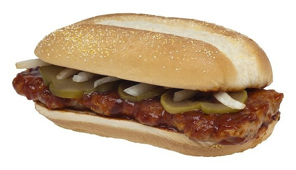 McDonald's McRib sandwich - Photo: Wikipedia