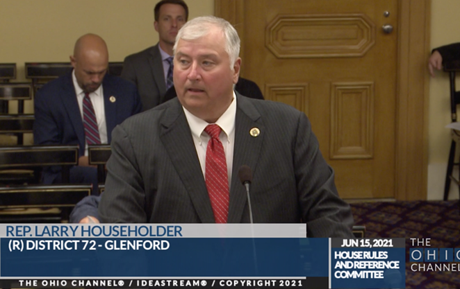 Expelled Ohio Rep. Larry Householder speaks to the Ohio House Rules and Reference Committee on June 15, 2021. - Image: The Ohio Channel video still