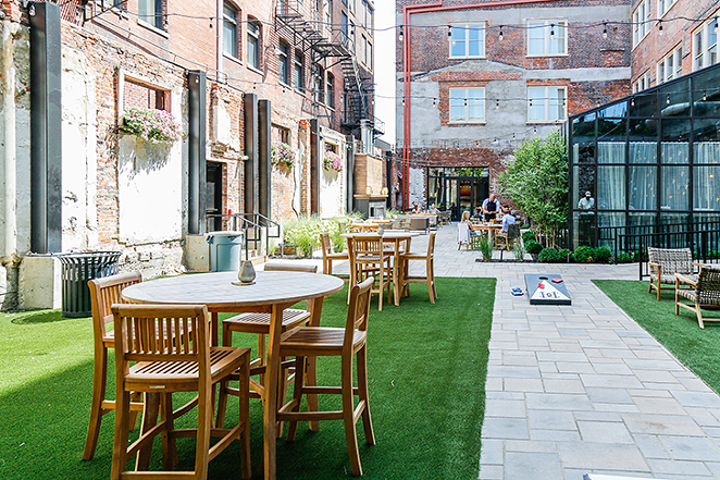 Patio at Hotel Covington will be available depending on weather - PHOTO: HAILEY BOLLINGER