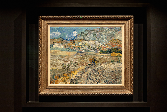 A concluding gallery exhibits van Gogh’s 1889 “Landscape at Saint-Remy (Enclosed Field with Peasant),” Paul Gauguin’s 1888 “Landscape near Arles” and Paul Cézanne’s 1885 “House in Provence.” - Photo: Hailey Bollinger