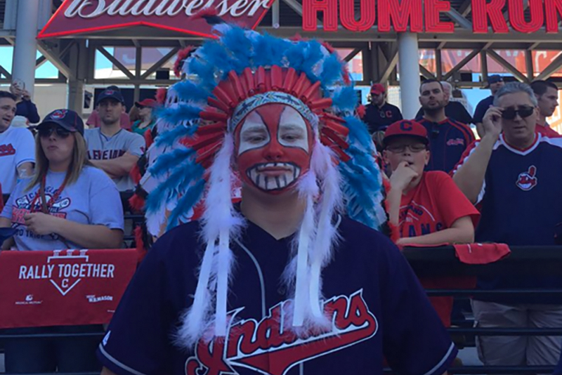 Red face and headdresses won't be allowed in Progressive Field any longer - Photo: Vince Grzegorek