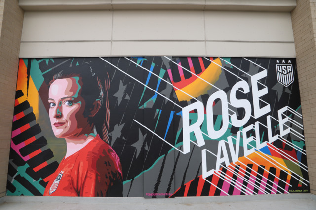 Rose Lavelle's mural at The Banks in downtown Cincinnati - Photo: Nick Swartsell