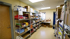 The pantry at Gallatin County High School - Photo: Freestore Foodbank video still