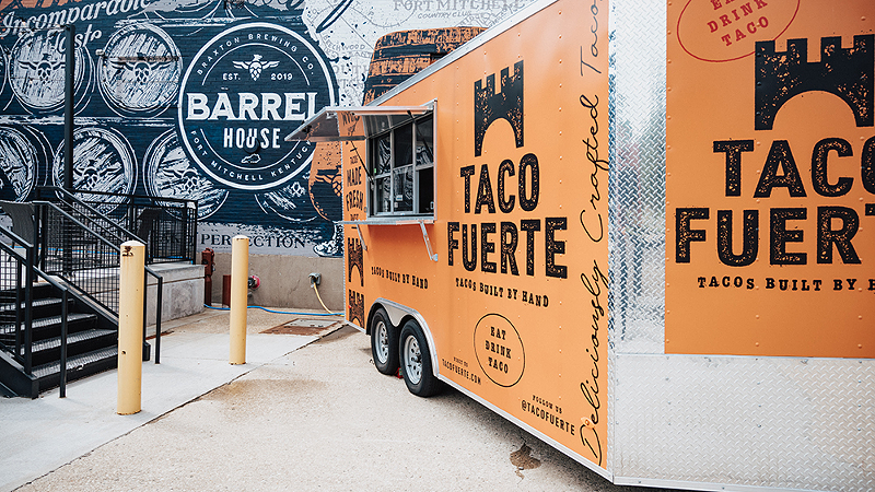 Taco Fuerte food truck - PHOTO: PROVIDED BY BRAXTON BREWING CO.