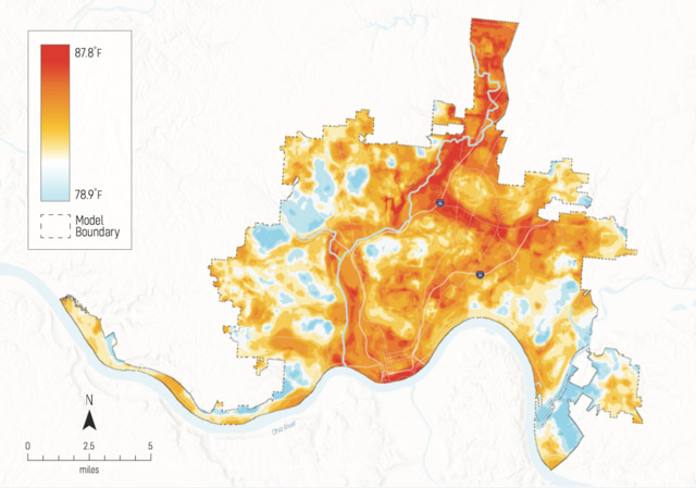 The 2020 heat map - Photo: City of Cincinnati's Office of Environment & Sustainability