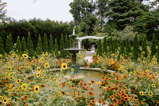 The Garden outside Newfields has special van Gogh floral displays - Photo: Hailey Bollinger
