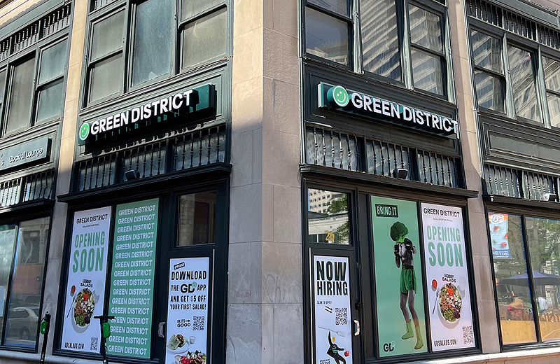 Build-your-own salad concept Green District will open on Fountain Square later this year. - Photo: Provided by Green District