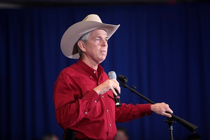 Second Amendment absolutist David Barton speaks at a Nevada Courageous Conservatives rally with U.S. Senator Ted Cruz and Glenn Beck. - Photo: Flickr / Gage Skidmore