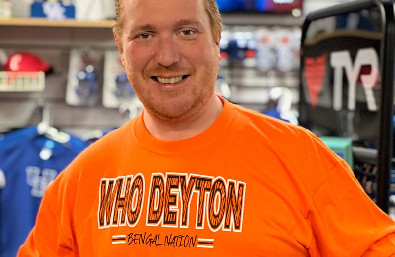 Dayton, Kentucky Mayor Ben Baker in his "Who Deyton" shirt - Photo: Provided by Dayton Mayor's office