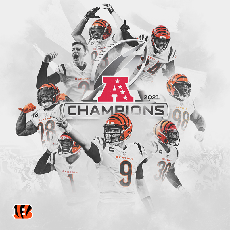 The Cincinnati Bengals are the AFC champs and are Super Bowl-bound. - photo: twitter.com/bengals