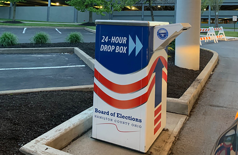 Hamilton County Board of Elections ballot drop box - PHOTO: CITYBEAT