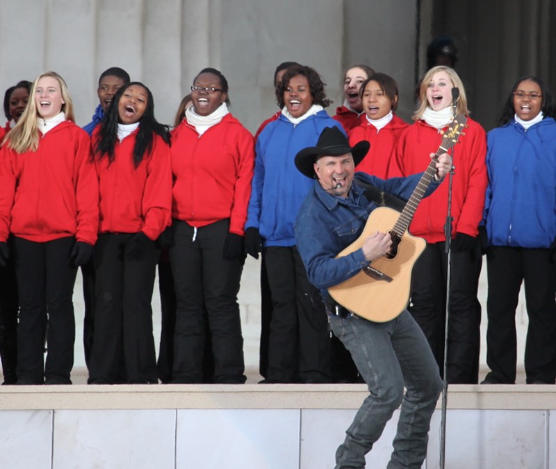 Garth Brooks performs at President Barack Obama's inauguration in 2009. - PHOTO: STEVE JURVETSON, WIKIMEDIA COMMONS