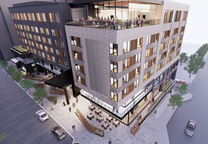 Rooftop view - EXTERIOR RENDERINGS: COURTESY OF MEYERS+ASSOCIATES