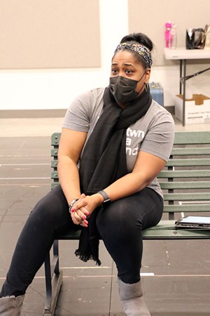 Torie Wiggins rehearses for Your Negro Tour Guide. - PHOTO: PROVIDED BY ENSEMBLE THEATRE CINCINNATI