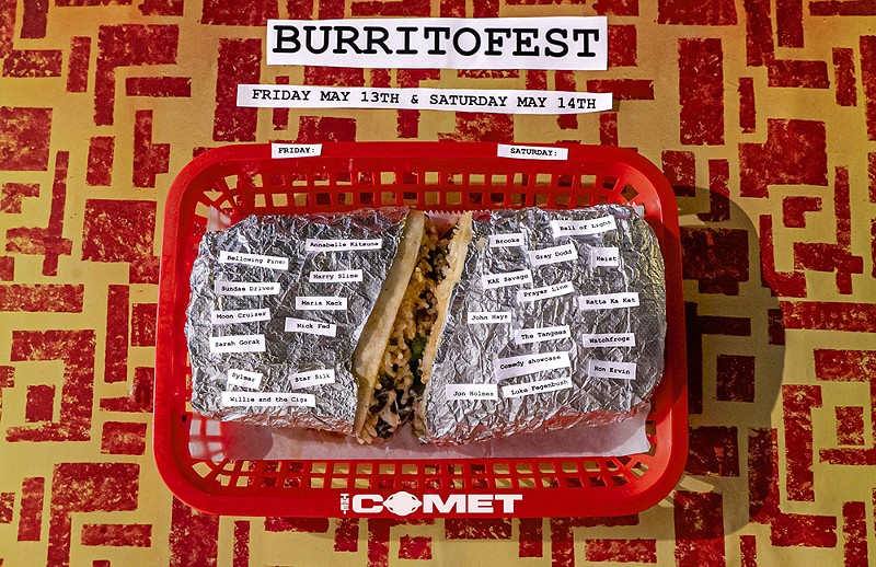 Burritofest at The Comet will feature multiple local bands - Photo: Facebook event flyer