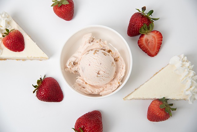 Graeter's Strawberry Cheesecake ice cream - PHOTO: PROVIDED BY GRAETER'S ICE CREAM