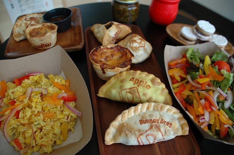 An array of empanadas at The Empanada's Box. - Photo: Sean M. Peters