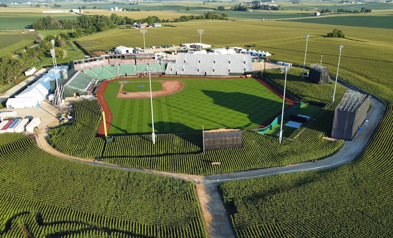 Major League Baseball is preparing this Dyersville, Iowa, field for the Cincinnati Reds and the Chicago Cubs to battle in the Field of Dreams game on Aug. 11, 2022. - Photo: Provided by MLB Photos