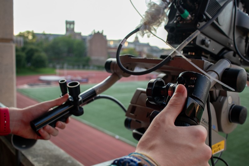 “Introduction to Sports Media Production” at the University of Cincinnati requires each student to work at least eight games in a semester, and no experience is necessary. - Photo: Michael Asher