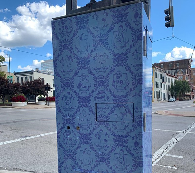Artwork developed by 3CDC and Keep Cincinnati Beautiful will be on display at 21 Downtown traffic boxes early this fall. - Photo: Provided by 3CDC