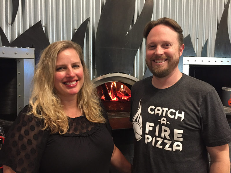 Melissa and Jeff Ledford, founders of Catch-a-Fire Pizza - Photo: Provided