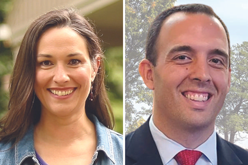 Joy Bennett (left) and Adam Mathews, candidates for Ohio's 56th Congressional District - Photo: Joy Bennett (Left) provided by candidate; Adam Mathews provided by campaign website
