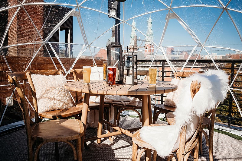 Braxton is offering rooftop igloos. - Photo: Provided by Braxton Brewing Co.