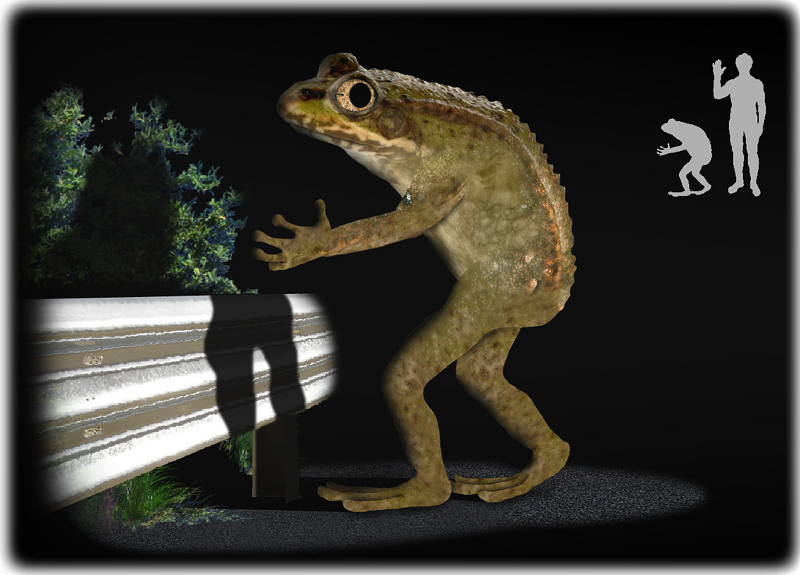 The Loveland Frogman - Artist Rendoring: Tim Bertlink