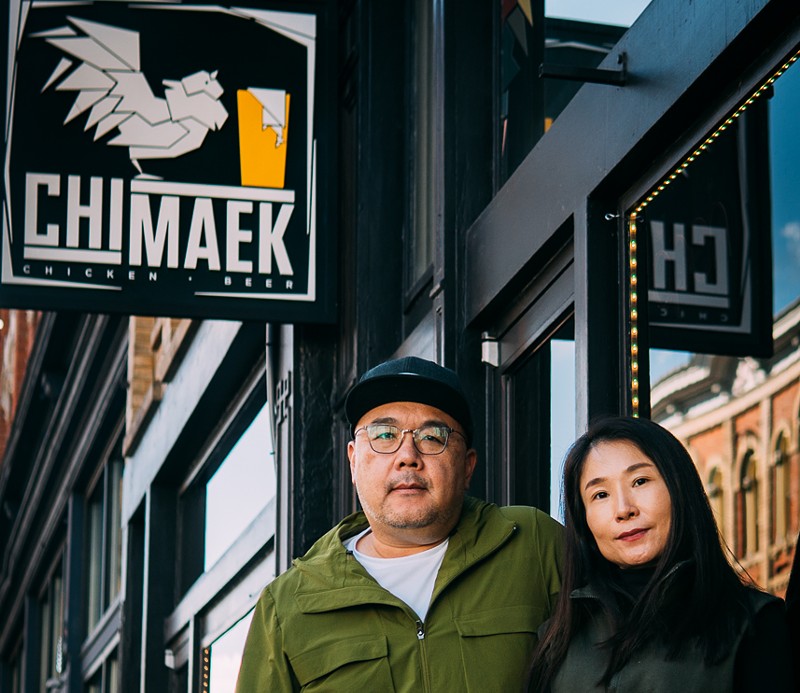 Bruce and Yujin Kim opened Chimaek in November. - Photo: Aidan Mahoney