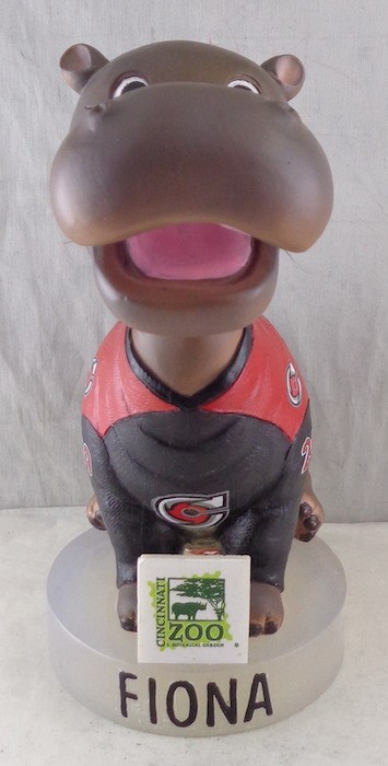 A bobblehead of Fiona, the famous hippo at the Cincinnati Zoo, will be given away with certain tickets to the Cincinnati Cyclones' game on March 4, 2023. - Photo: Provided by the Cincinnati Cyclones