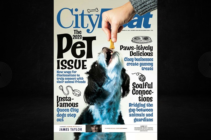 CityBeat's latest pet issue examines how Cincinnatians connect with their pets — from using pet communicators to better understand their pup to feeding them endless yummy local treats. - Photo: CityBeat