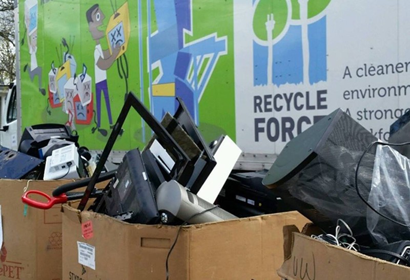 Drop off your old electronics at the Cincinnati Recycle & Reuse Hub Saturday, May 6. - Photo: facebook.com/RecycleForce