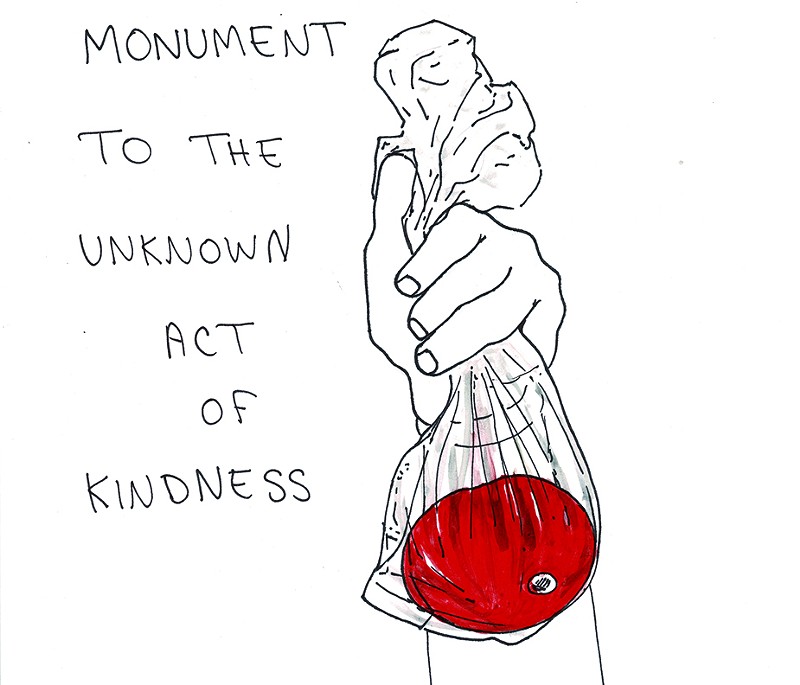 "Monument to the Unknown Act of Kindness" at the Contemporary Arts Center's Monuments to Unknown Heroes exhibit. - Photo: Calcagno Cullen