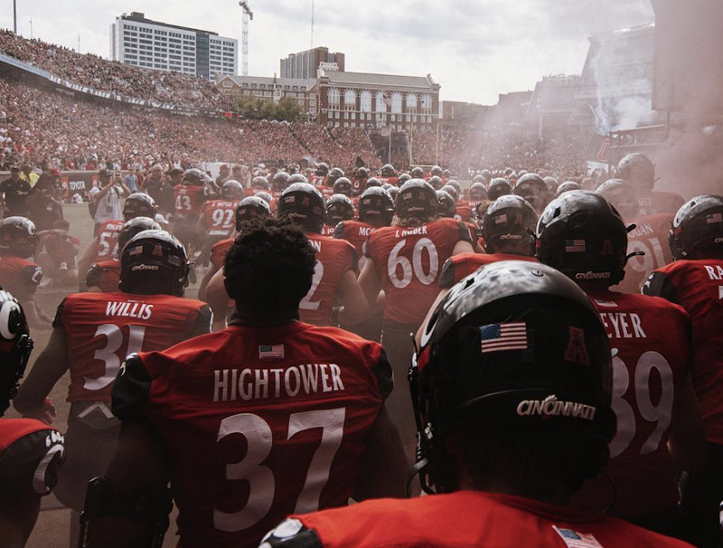 UC’s Big 12 action starts Sept. 23 when Oklahoma travels to Nippert Stadium, followed by dates against Brigham Young, Iowa State, Baylor and Oklahoma State. Compared to anything UC has faced before on the gridiron, that’s a true murderer’s row. - Photo: instagram.com/GoBearcatsFB