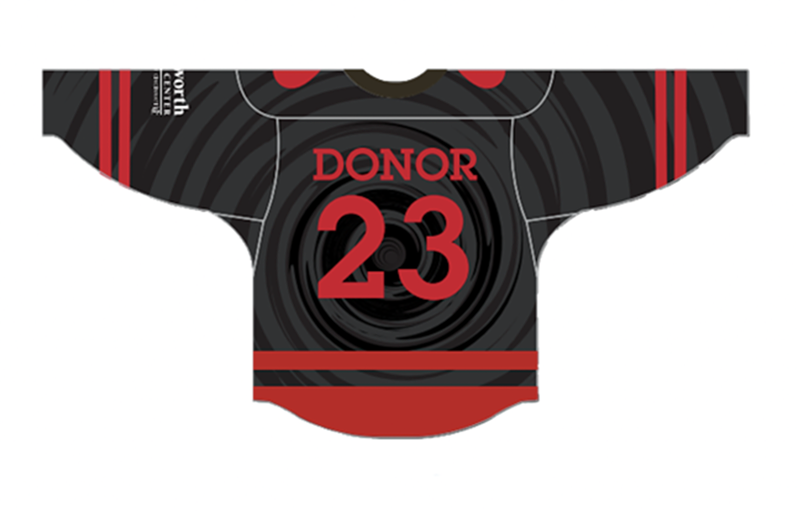 The red Cyclones logo and stripes on a minimal black jersey makes this limited edition design feel akin to this year's Cincinnati Reds rebrand. - Photo: Courtesy Hoxworth Blood Center